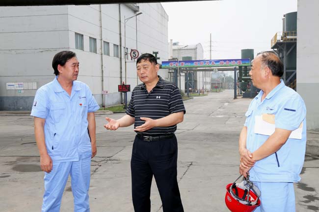 河南省質量技術監(jiān)督局質量安全督查組到萬基控股集團金屬鈉公司檢查